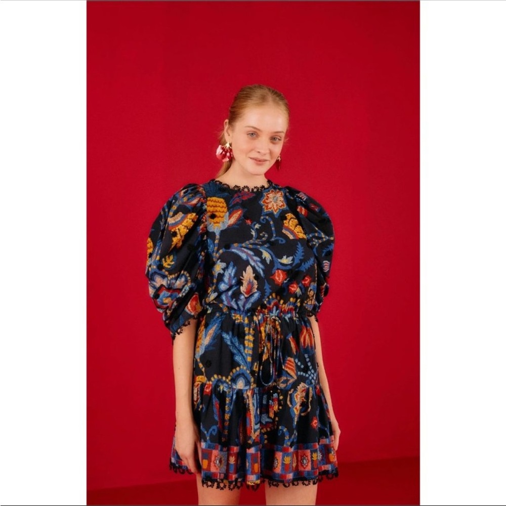 Farm Rio Sunset Tapestry Mini Dress XS